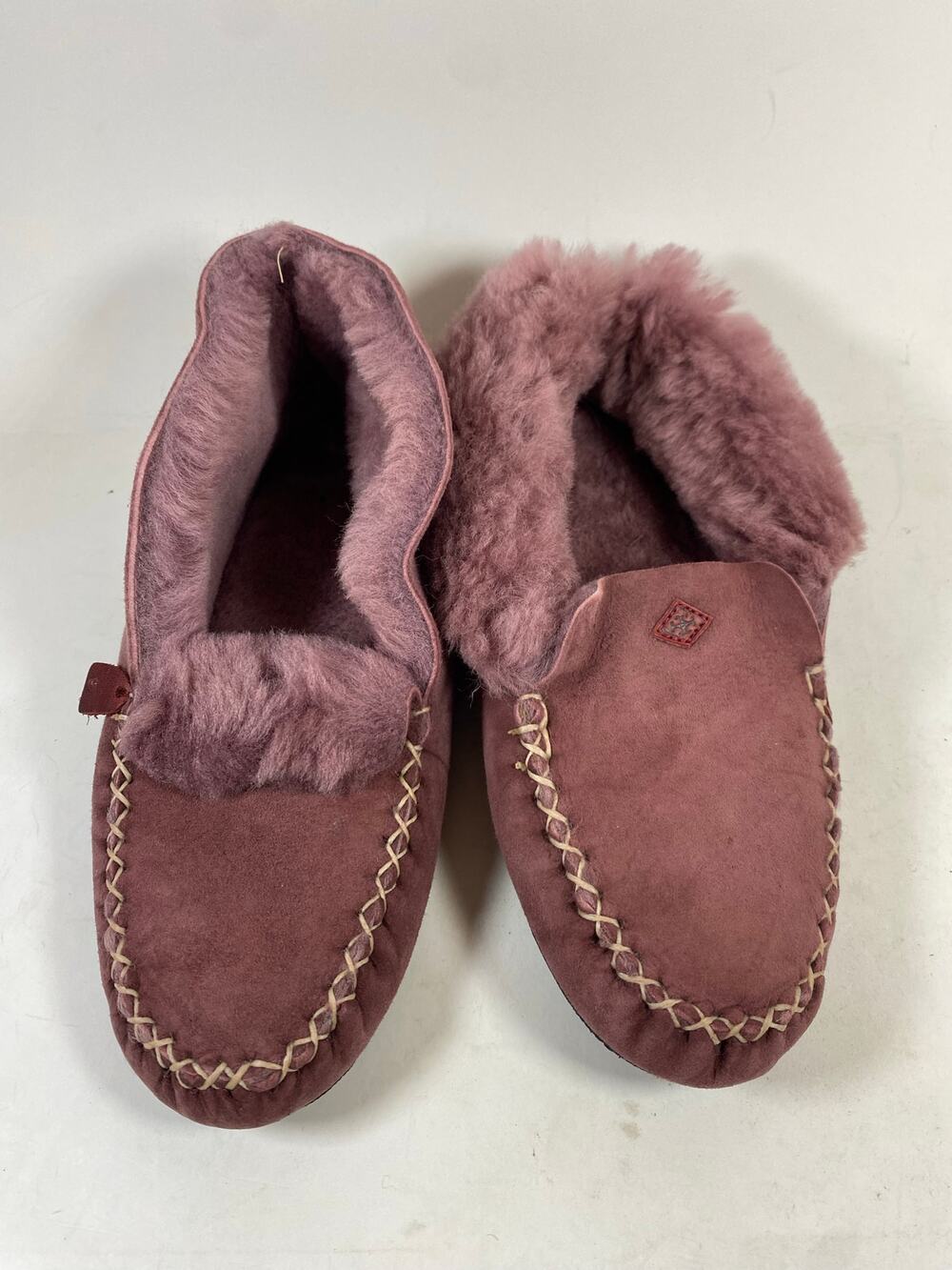 Quoddy Womens Cuddle Esq Slippers Rose Pink Moccasin Comfort Shoes Size 9